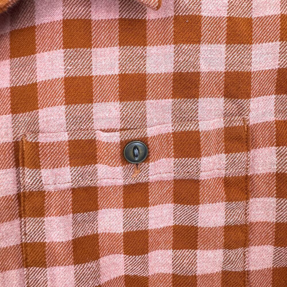 Patagonia Women Driving Song Long Sleeve Flannel Shirt Sz L Plaid Organic Cotton - Picture 4 of 7